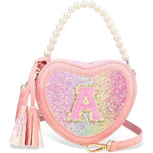 Charming Heart Princess Handbag for Girls - Adjustable Purses for All Occasions